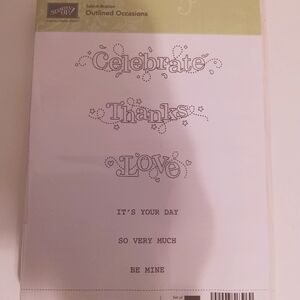 STAMPIN UP Outlined occasions set